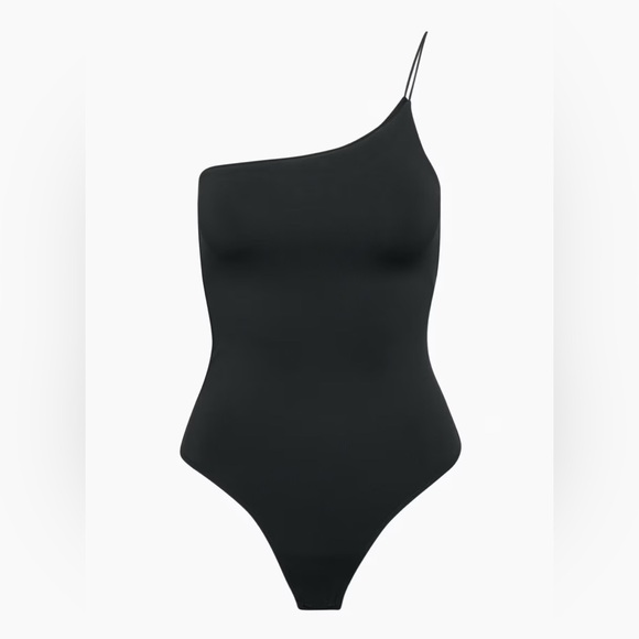 Contour Cami one strap Bodysuit in Taupe - Picture 3 of 6